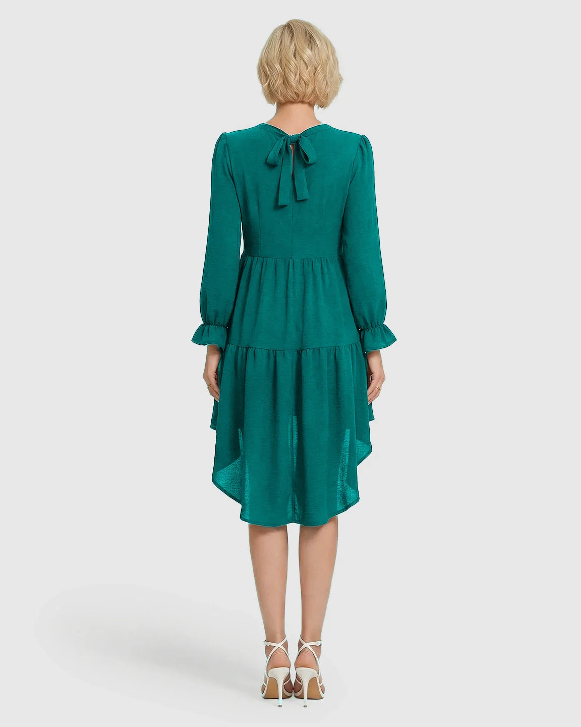 Bump Society – The Comfort Collection: Tie Back Fishtail Hem Maternity Dress