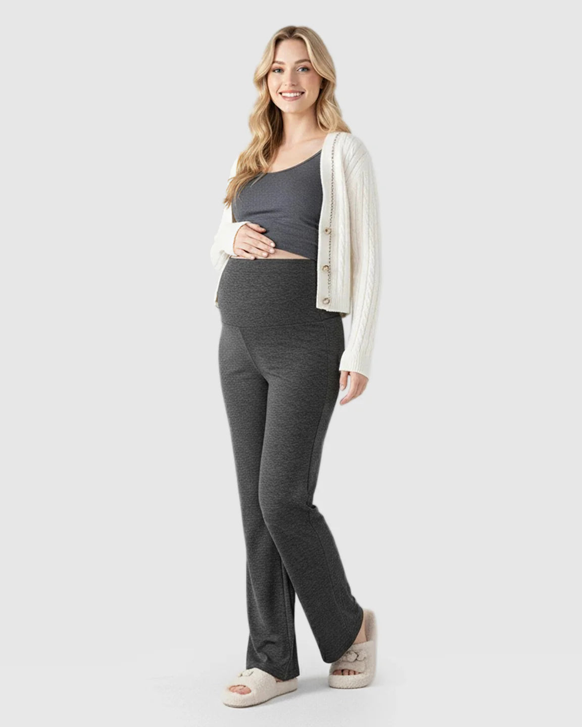 Bump Society – The Support Collection: Wide-Leg Flowy Support Maternity Pants