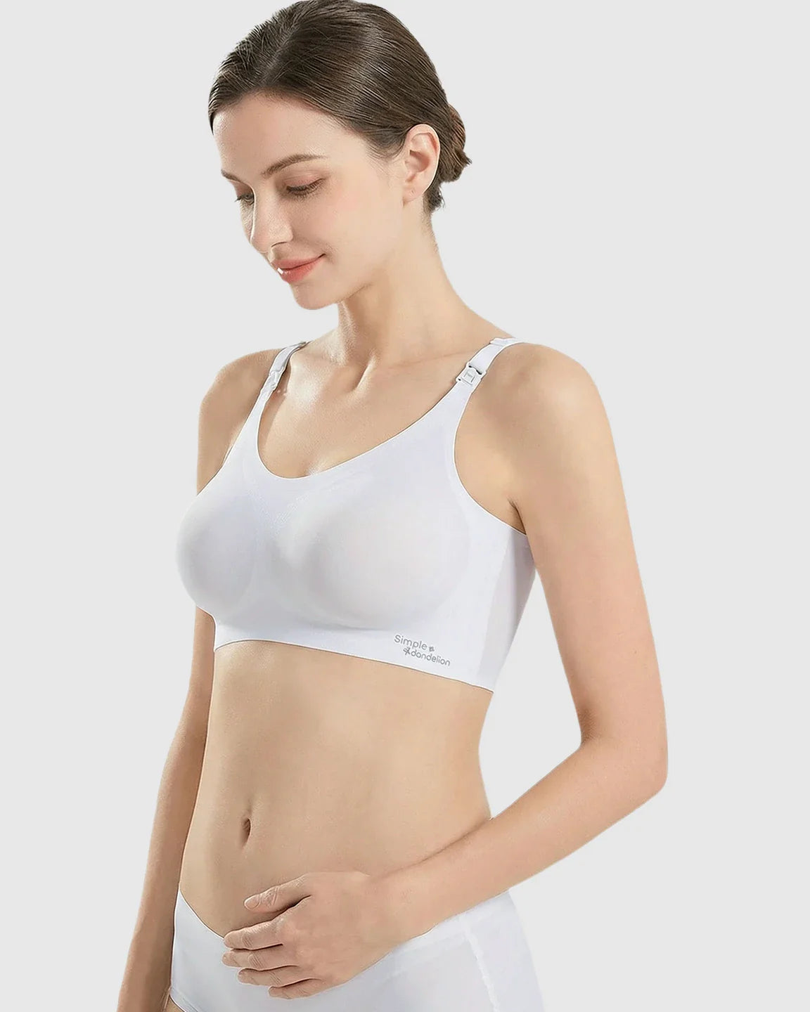Bump Society – The Nursing Collection: Clip-Down Straps Contoured Nursing Bra