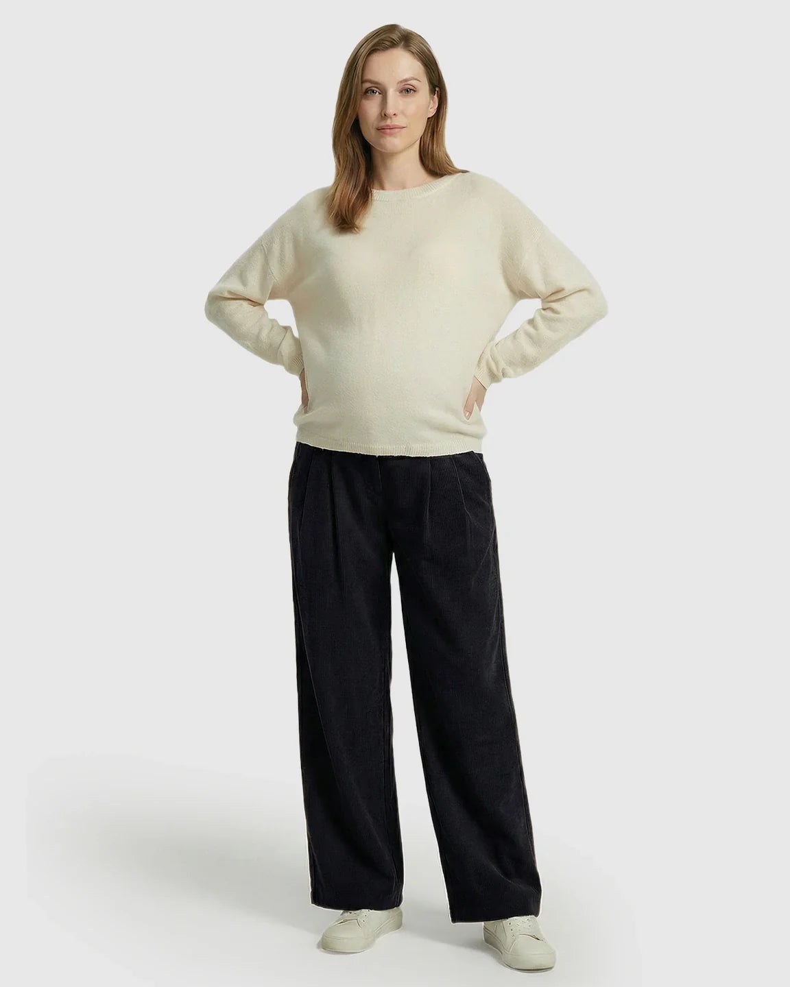 Bump Society – The Comfort Collection: Adjustable Drawstring Loose-Fit Maternity Pants