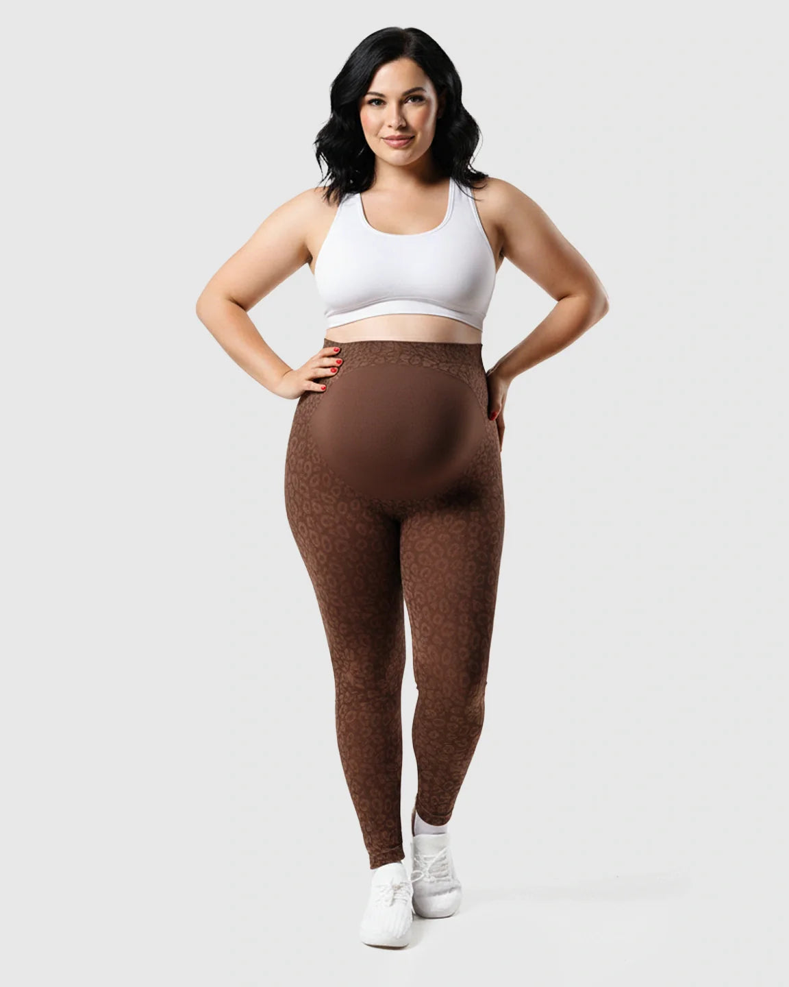Bump Society – The Comfort Collection: High-waisted Printed Maternity Leggings