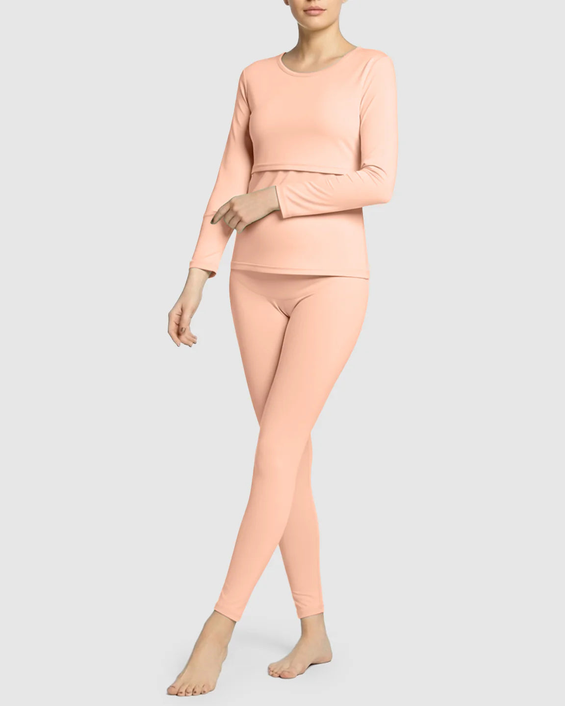 Bump Society – The Nursing Collection: Thick Cotton Nursing Maternity Pajama Set