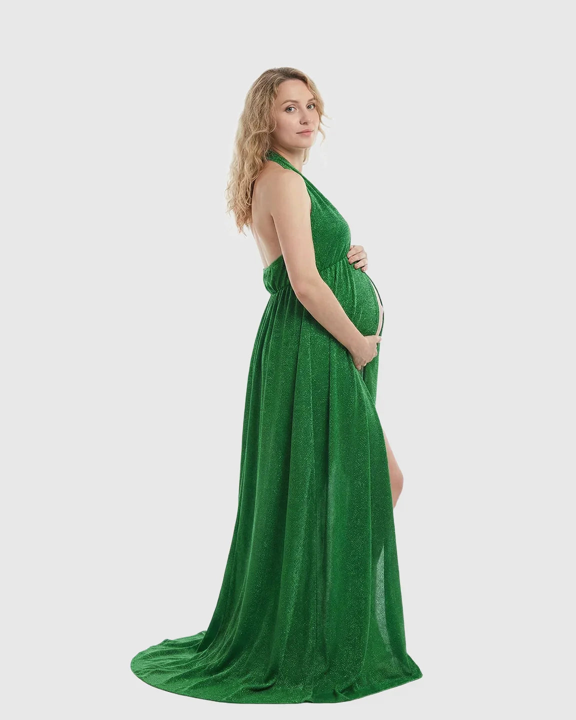 Bump Society – The Comfort Collection: Tie-Back Flowing Maternity Evening Gown