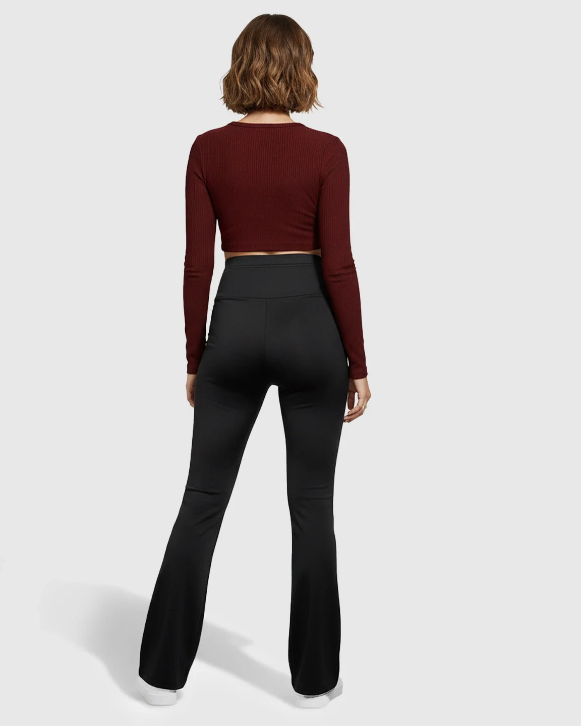 Bump Society – The Comfort Collection: Crossover Waist Flared Maternity Pants