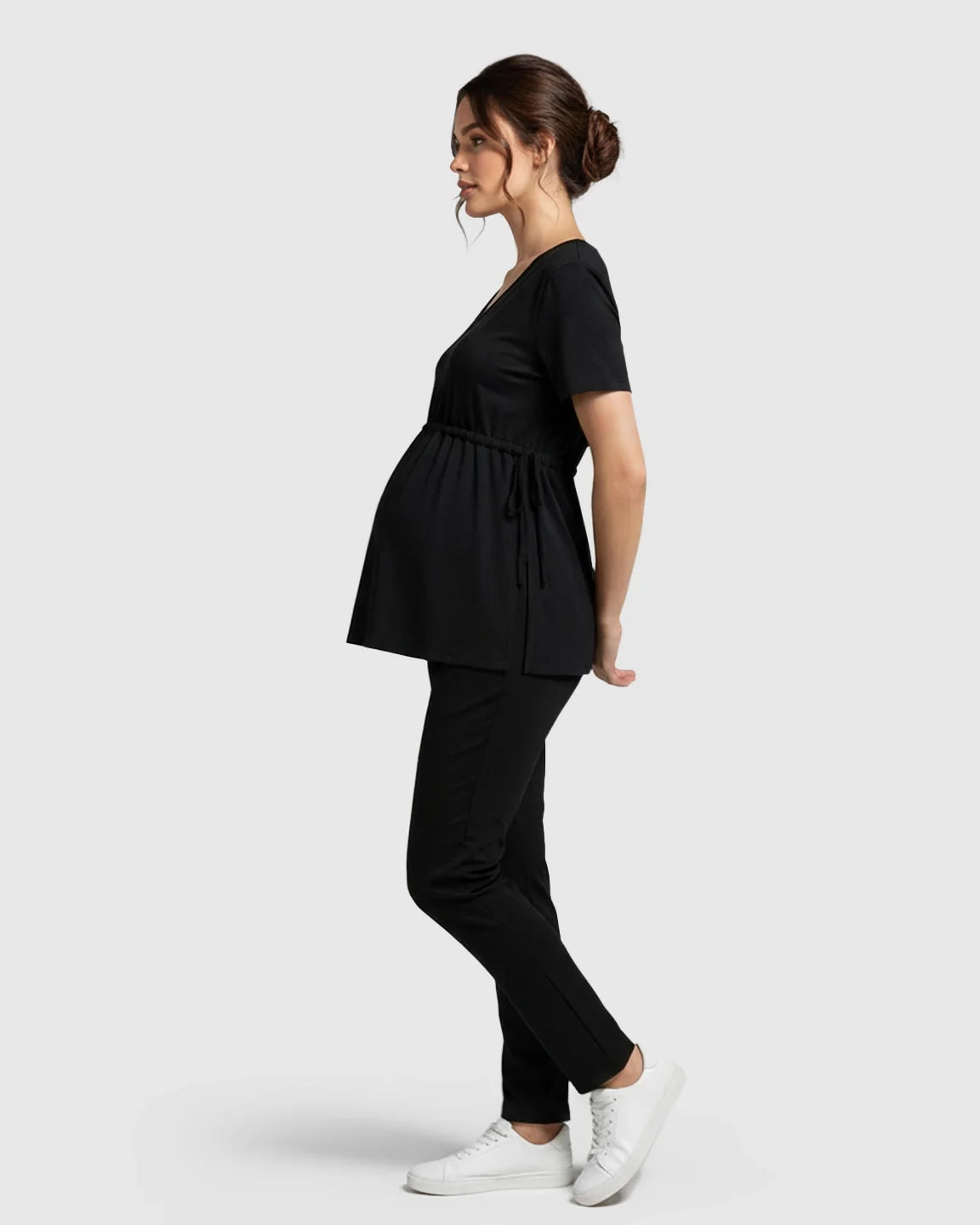 Bump Society – The Comfort Collection: Elastic-Waist Babydoll Maternity Top