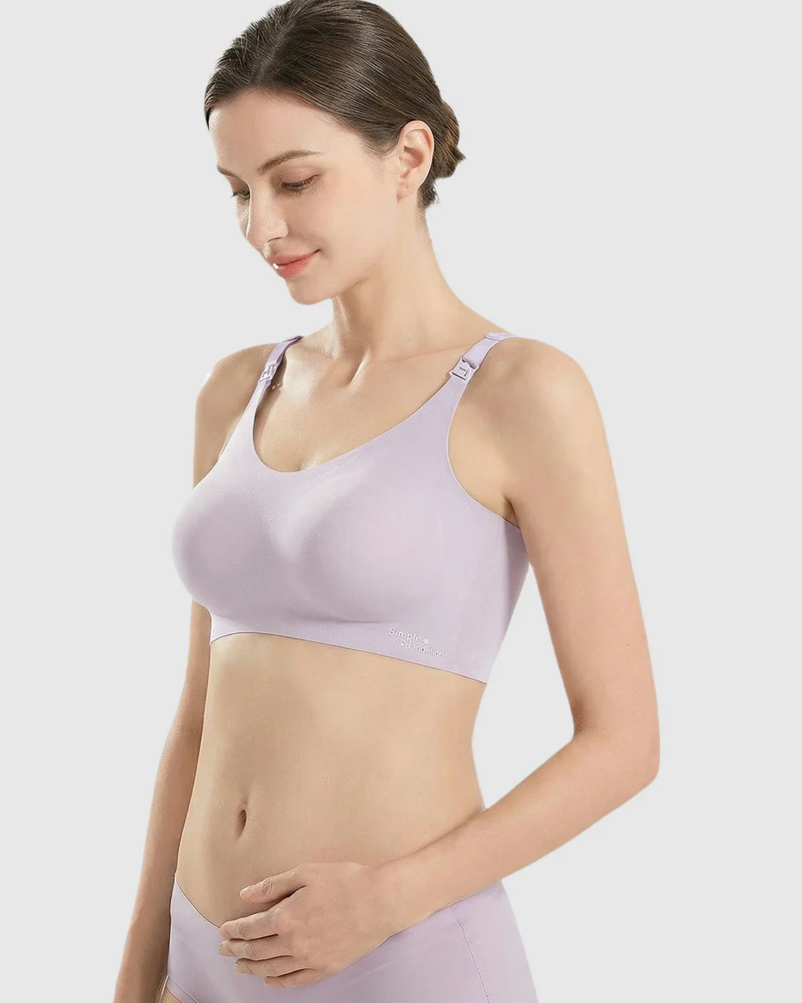 Bump Society – The Nursing Collection: Clip-Down Straps Contoured Nursing Bra
