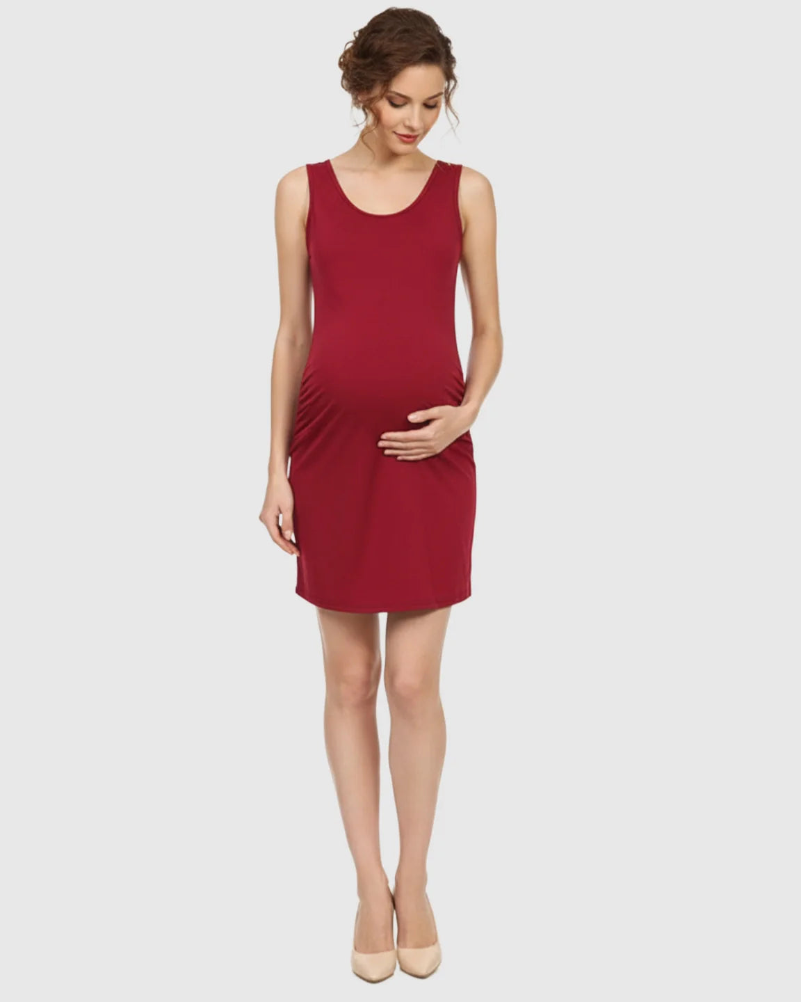 Bump Society – The Comfort Collection: Modal-Blend Tank Fitted Dress