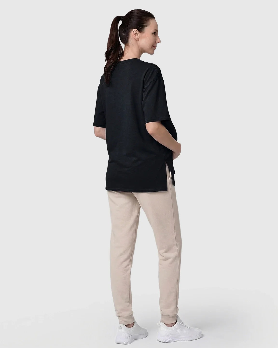Bump Society – The Nursing Collection: Zipper Slits Casual Maternity Nursing T Shirt