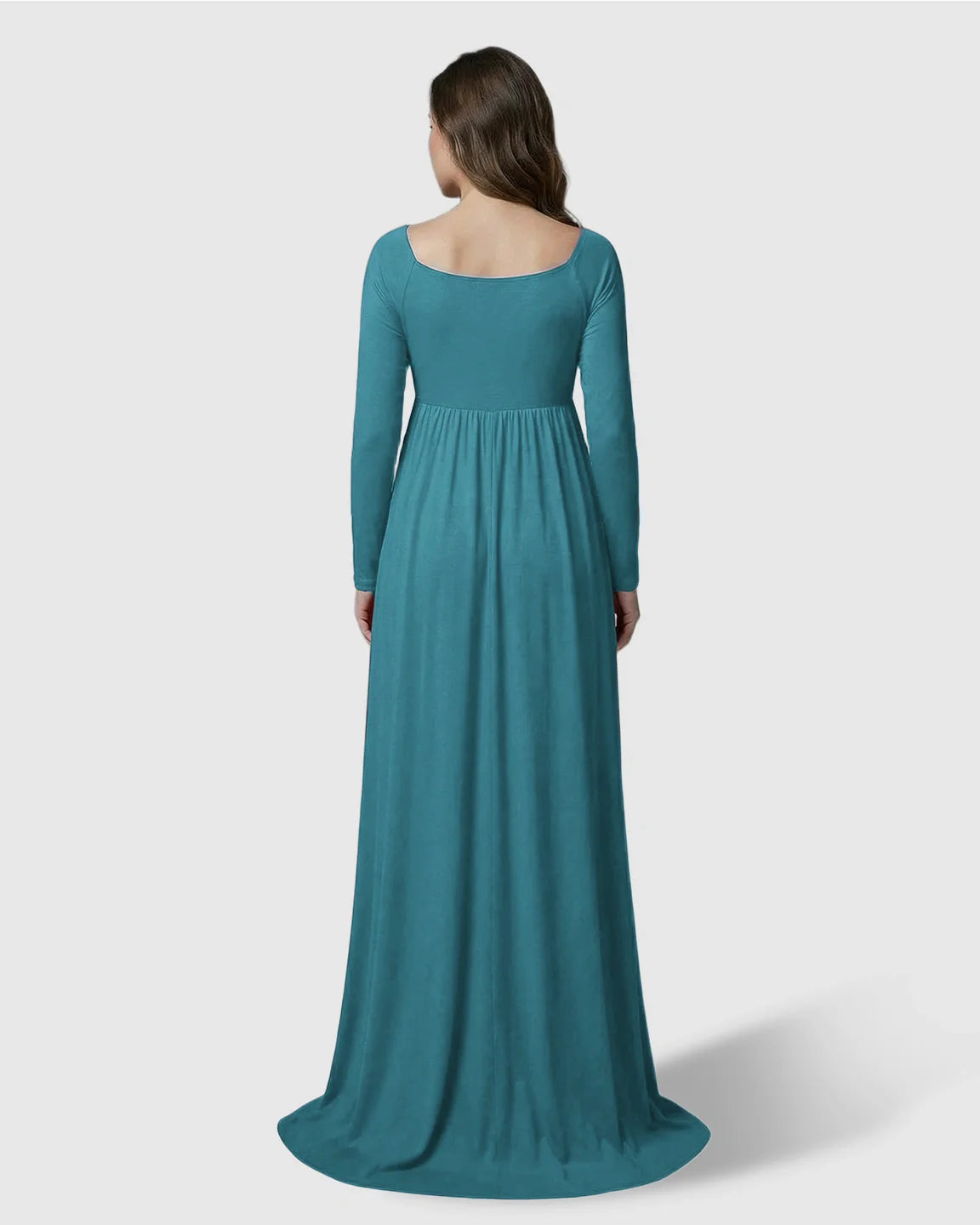 Bump Society – The Comfort Collection: Long-Sleeve Full Train Maternity Maxi Dress