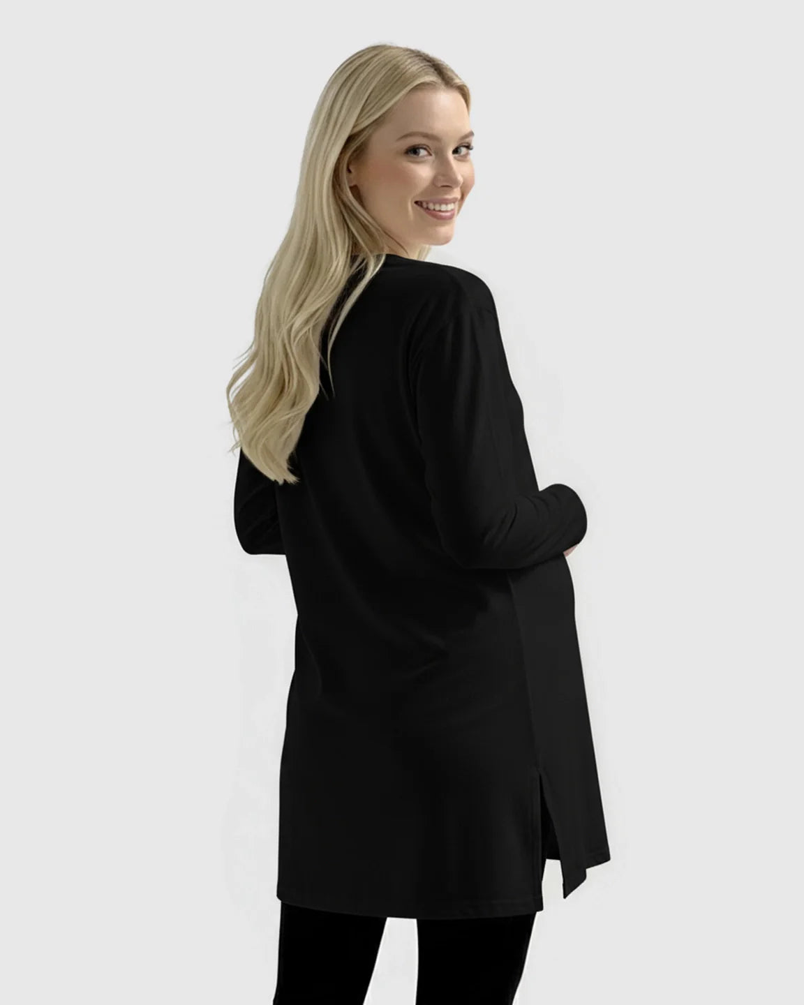 Bump Society – The Comfort Collection: Loose Fit Japanese Style Round Neck Maternity Top
