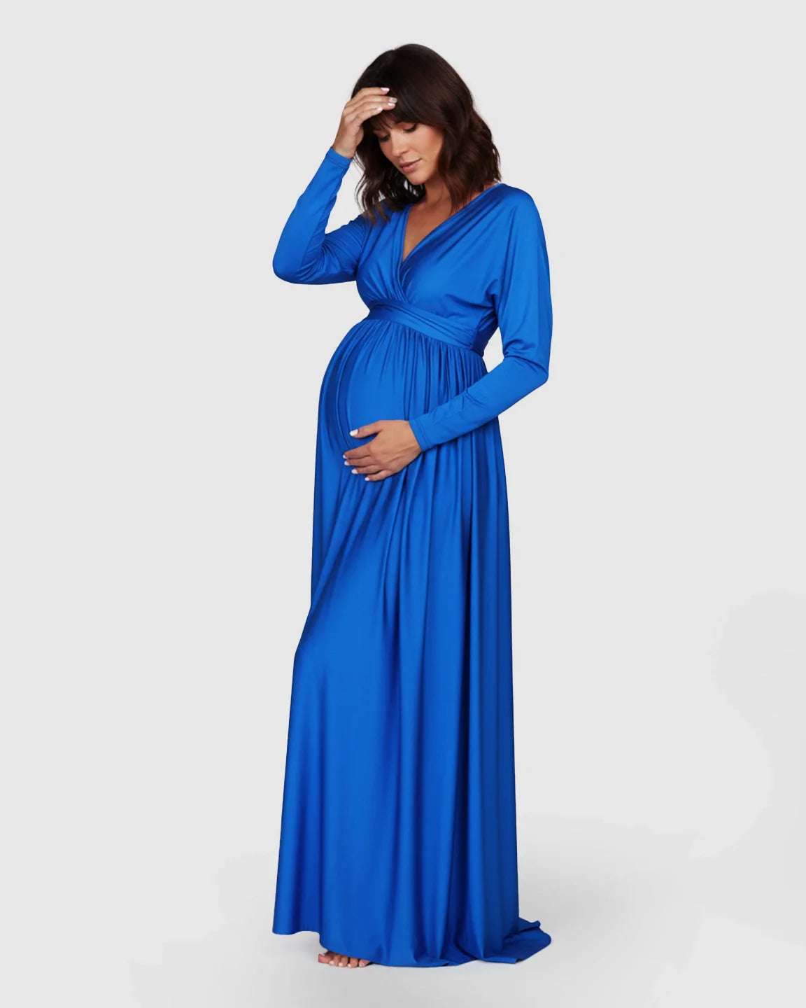 Bump Society – The Comfort Collection: Empire Waist Elegant Maternity Maxi Dress