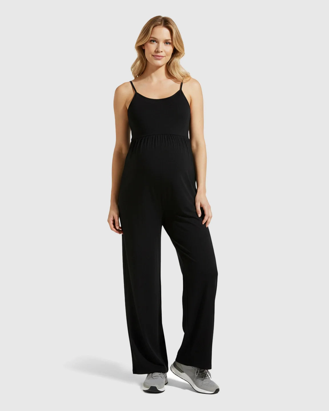 Bump Society – The Comfort Collection: Sleeveless Relaxed Fit Maternity Jumpsuit