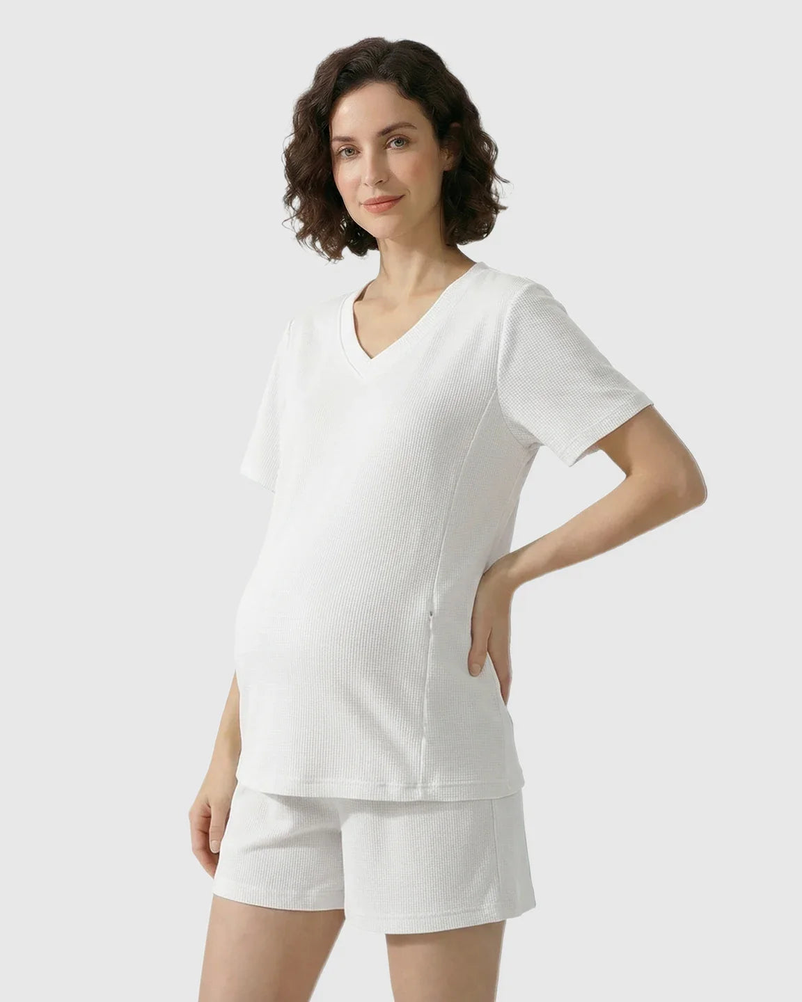 Bump Society – The Nursing Collection: Discreet-Zip Relaxed Nursing & Maternity Lounge Set