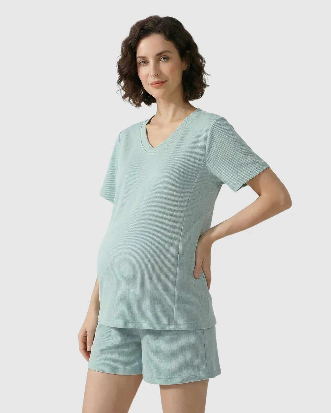Bump Society – The Nursing Collection: Discreet-Zip Relaxed Nursing & Maternity Lounge Set