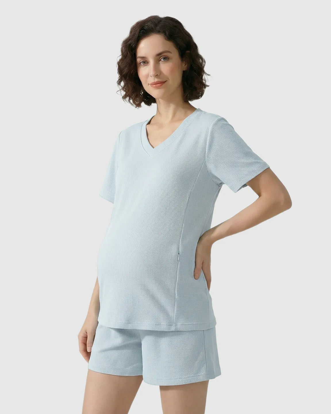Bump Society – The Nursing Collection: Discreet-Zip Relaxed Nursing & Maternity Lounge Set
