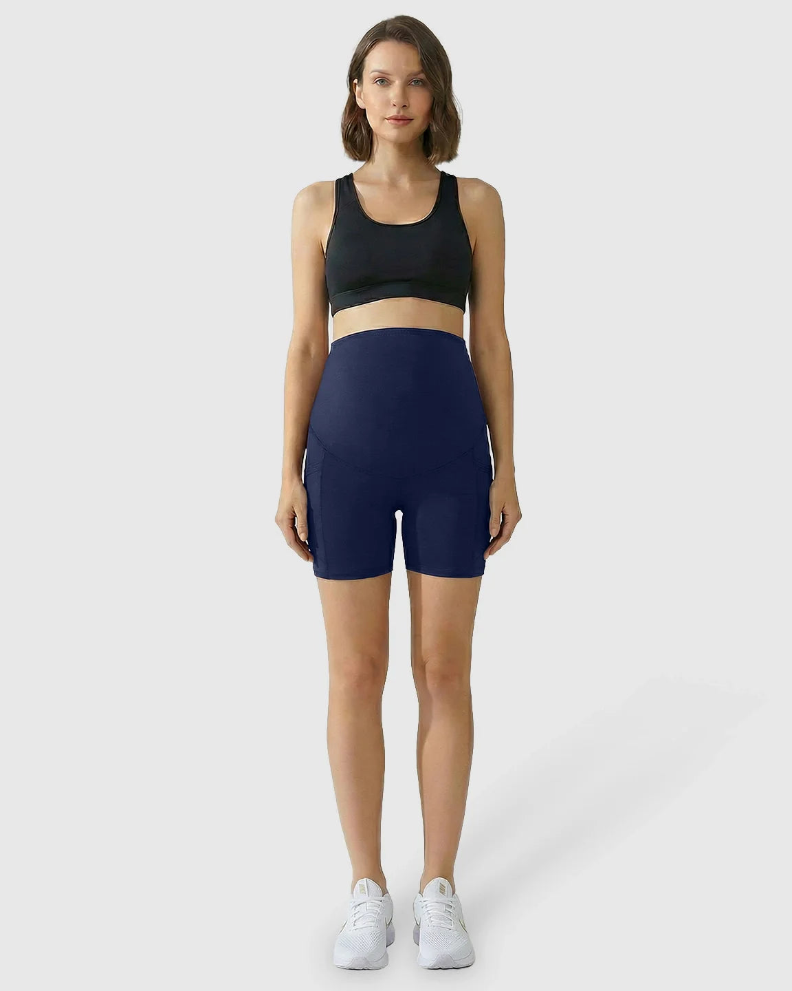 The Support Collection  High-Waist Supportive Maternity Shorts