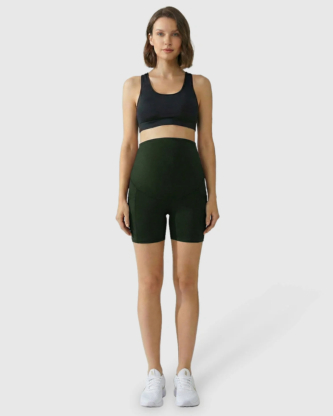 The Support Collection  High-Waist Supportive Maternity Shorts