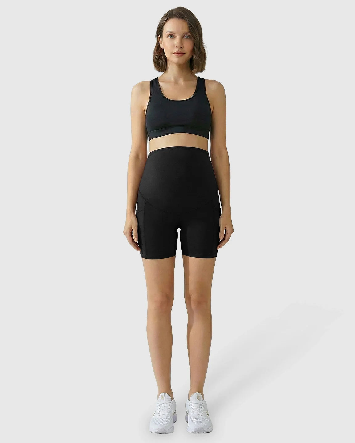 The Support Collection  High-Waist Supportive Maternity Shorts