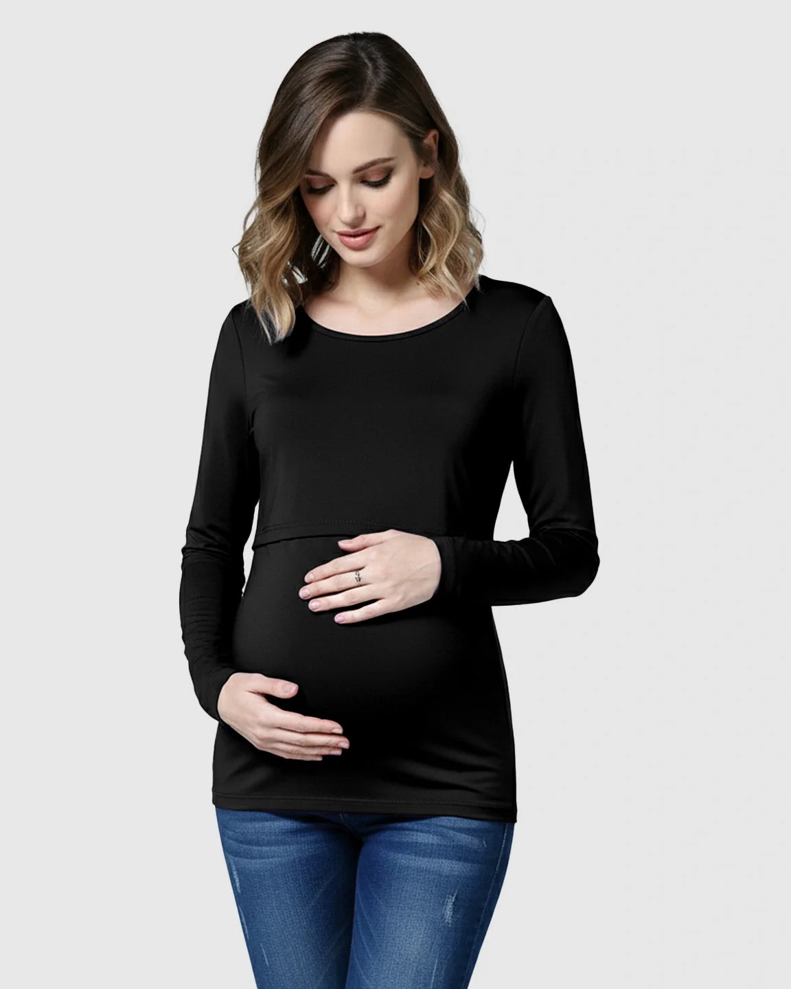 The Nursing Collection  Lift-Up Front Casual Maternity & Nursing Top