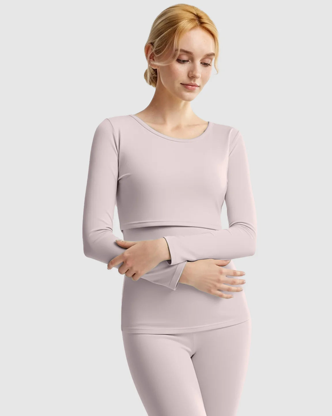 Bump Society – The Nursing Collection: Thick Cotton Nursing Maternity Pajama Set