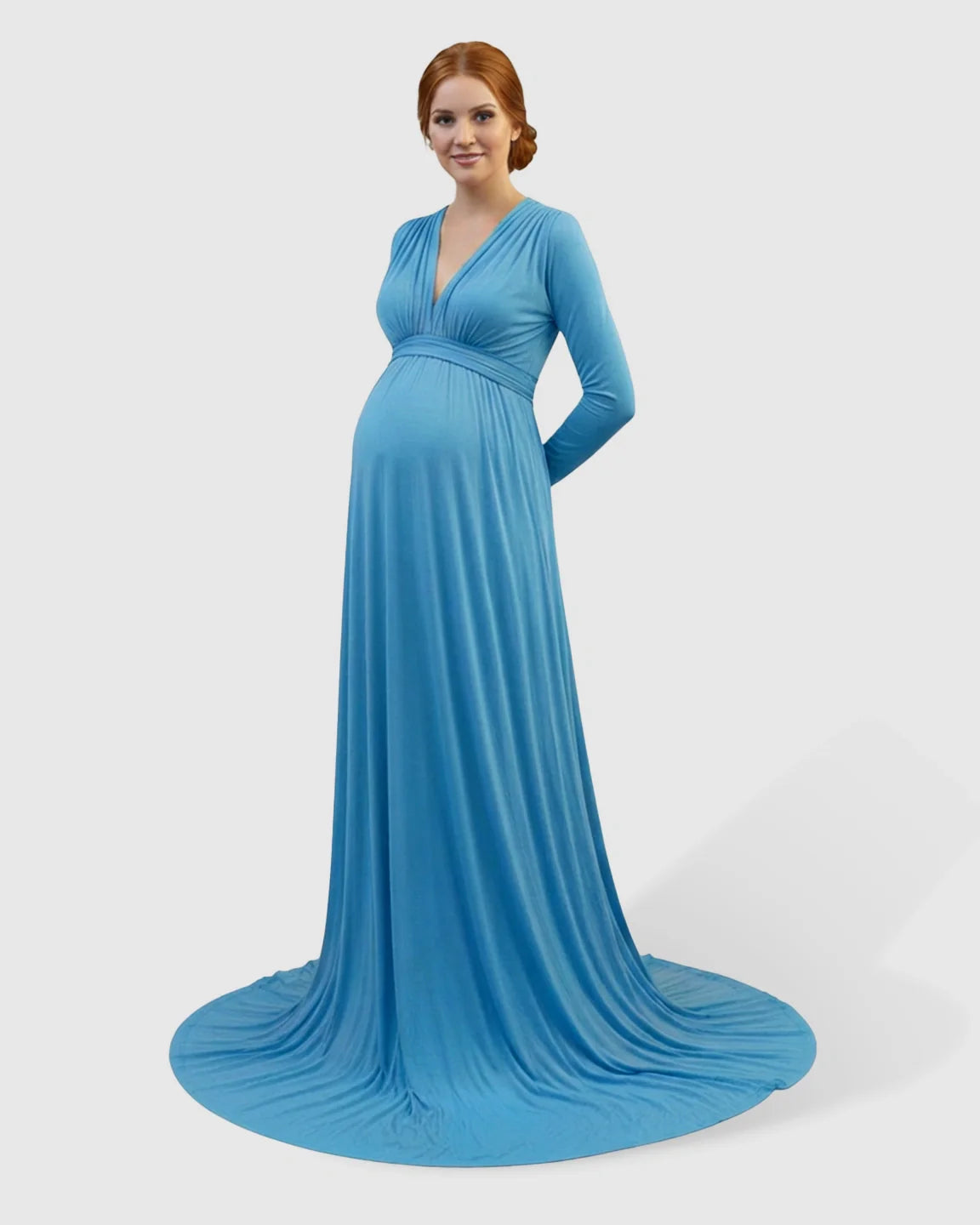 Bump Society – The Comfort Collection: Empire Waist Romantic Style Maternity Photography Gown