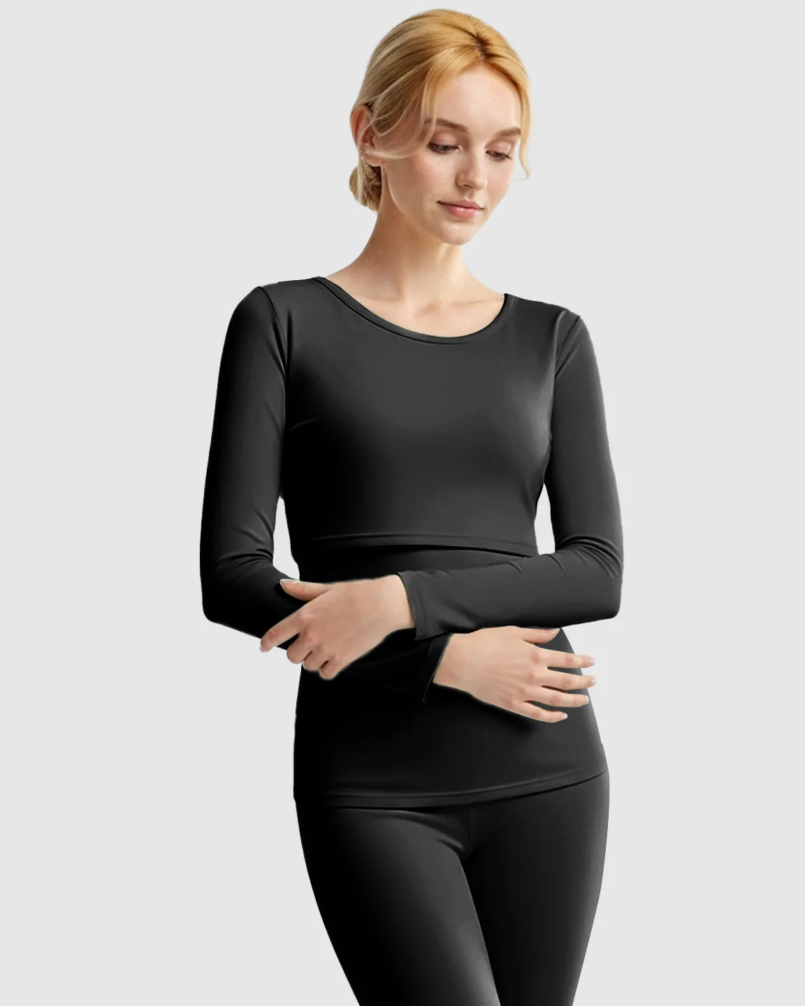 Bump Society – The Nursing Collection: Thick Cotton Nursing Maternity Pajama Set