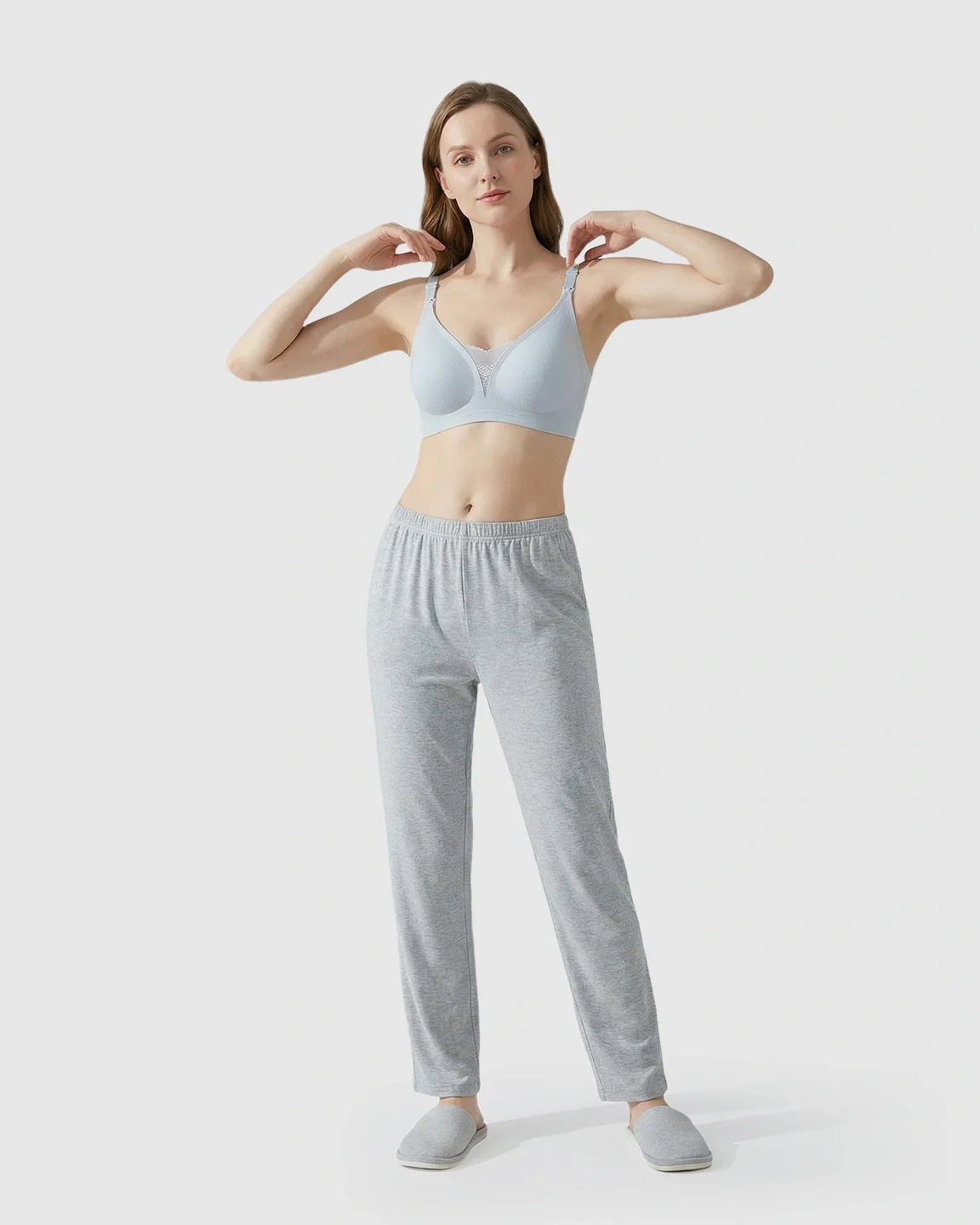 Bump Society – The Nursing Collection: Thin Mesh Jelly Strip Design Nursing Bra