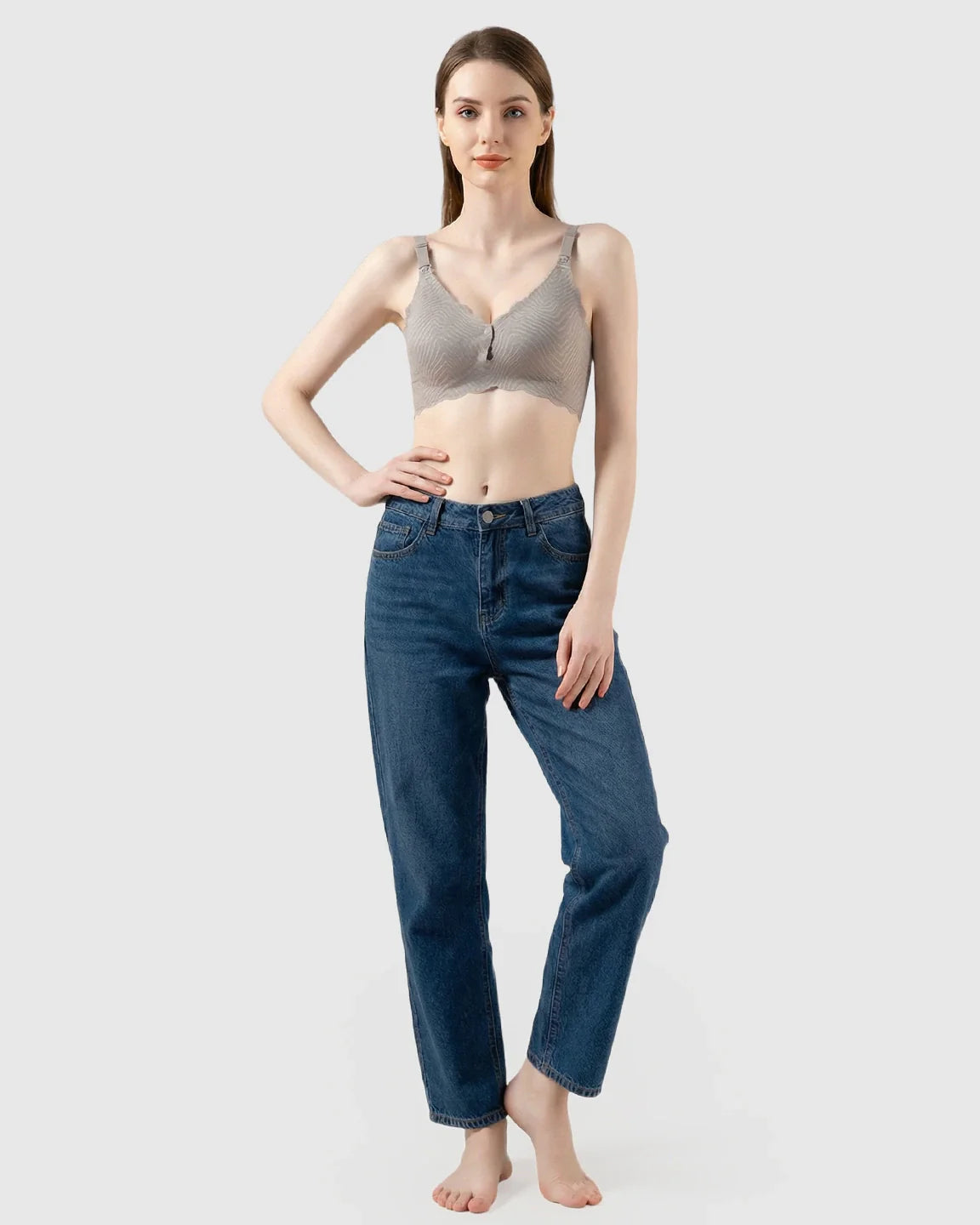Bump Society – The Nursing Collection: Dual Clasp Seamless Maternity Nursing Bra
