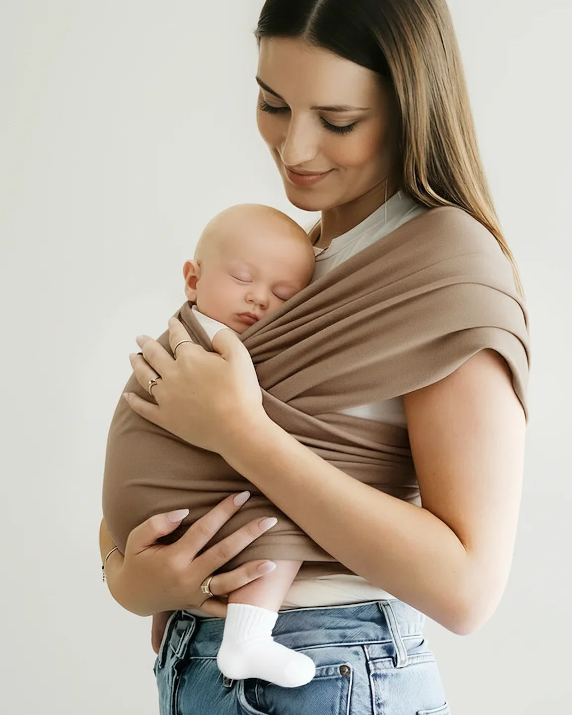 Bump Society – The Comfort Collection: Skin-to-Skin Adjustable Baby Wrap Carrier