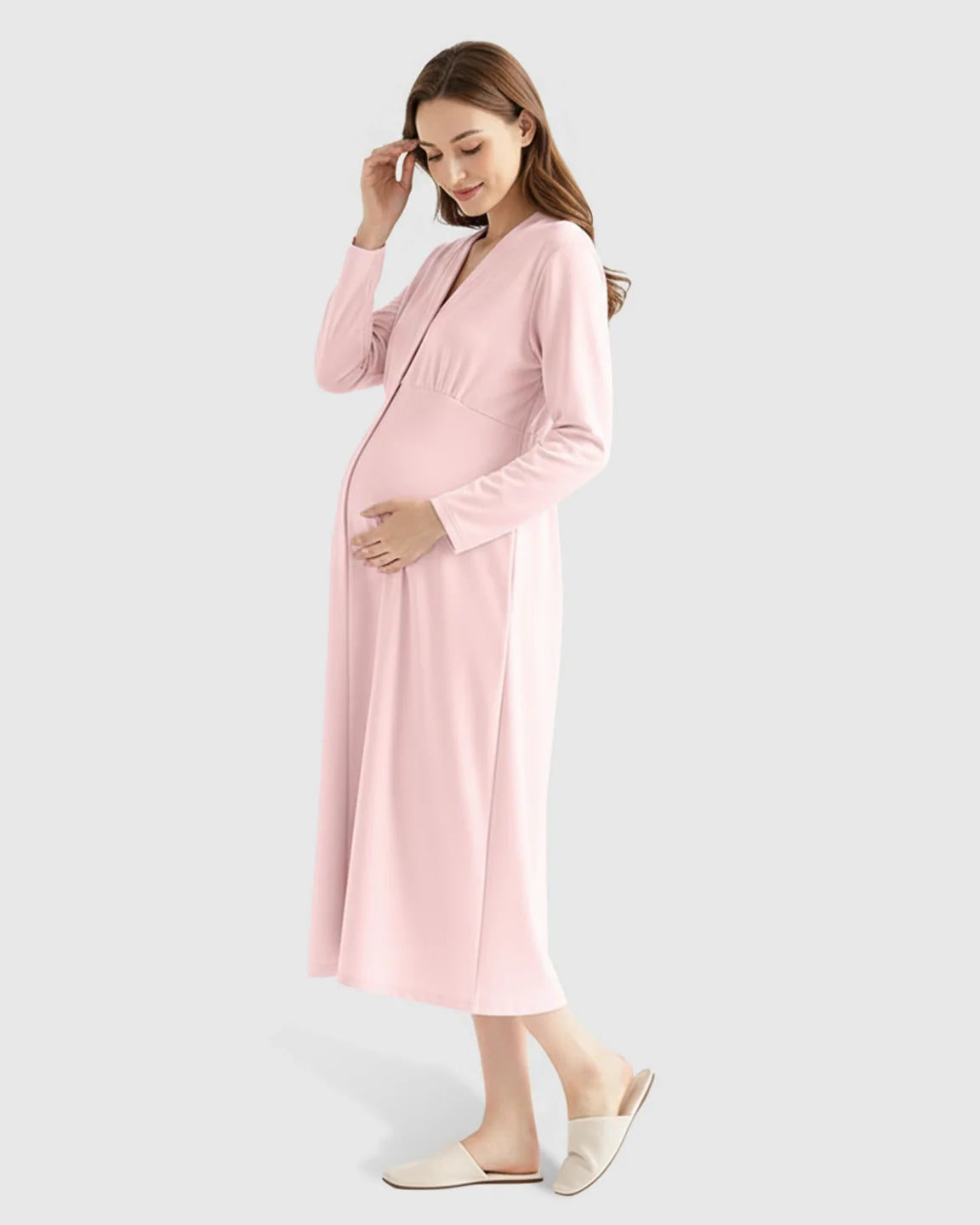 Bump Society – The Nursing Collection: Button Front Babydoll Nursing Dress