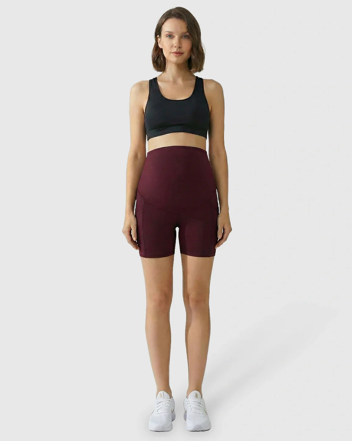 The Support Collection  High-Waist Supportive Maternity Shorts