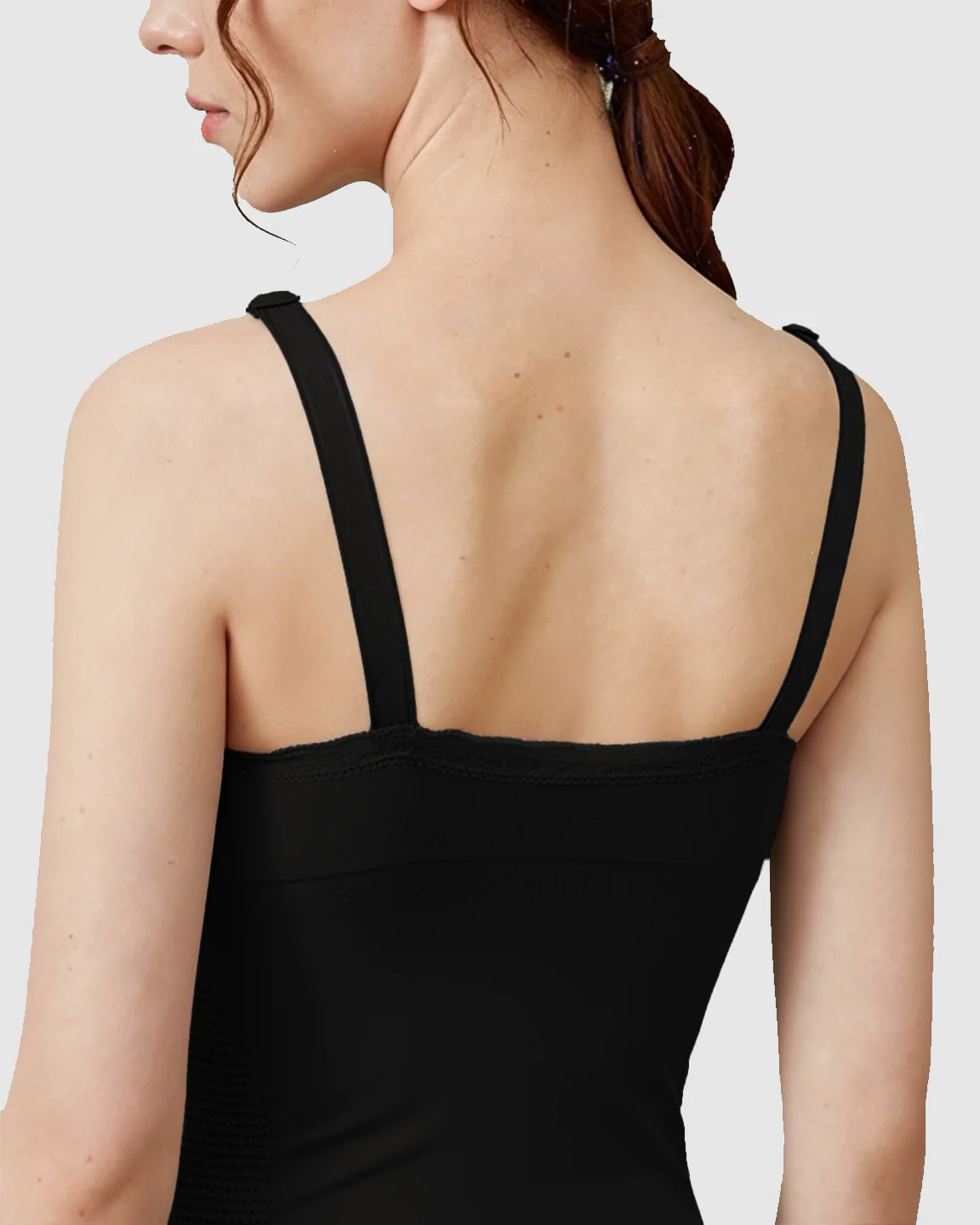 Bump Society – The Nursing Collection: Seamless Lace-Trim V-Neck Nursing Cami