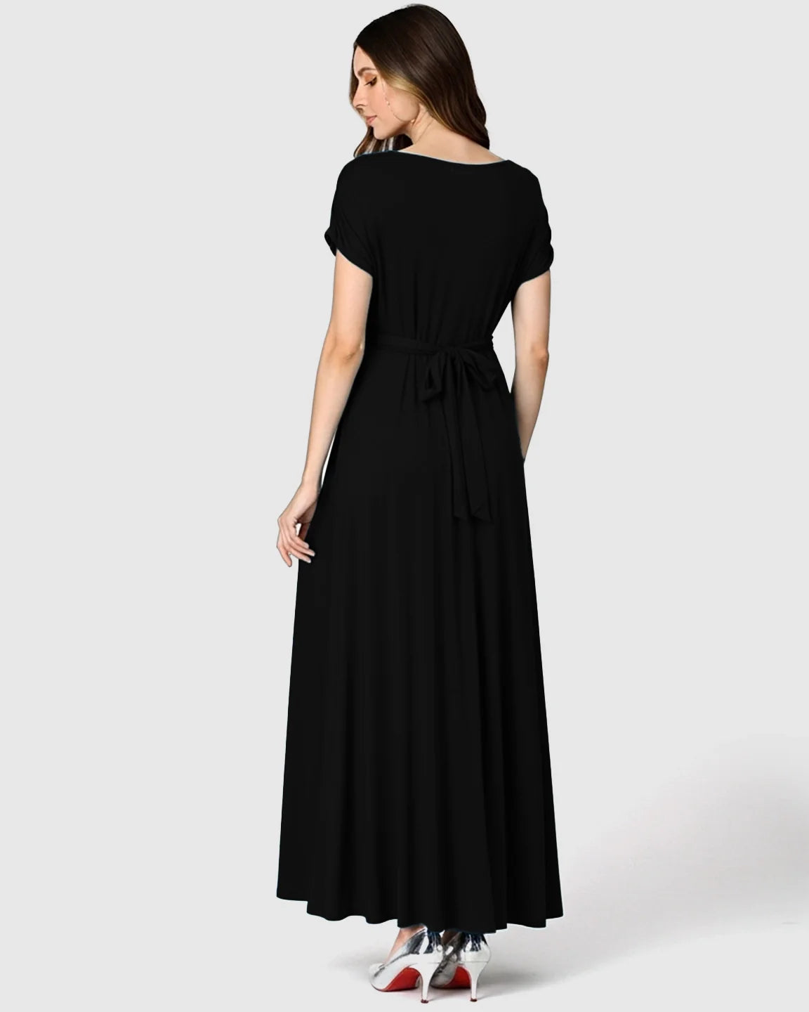 Bump Society – The Comfort Collection: Empire Waist Flowy Maternity Maxi Dress