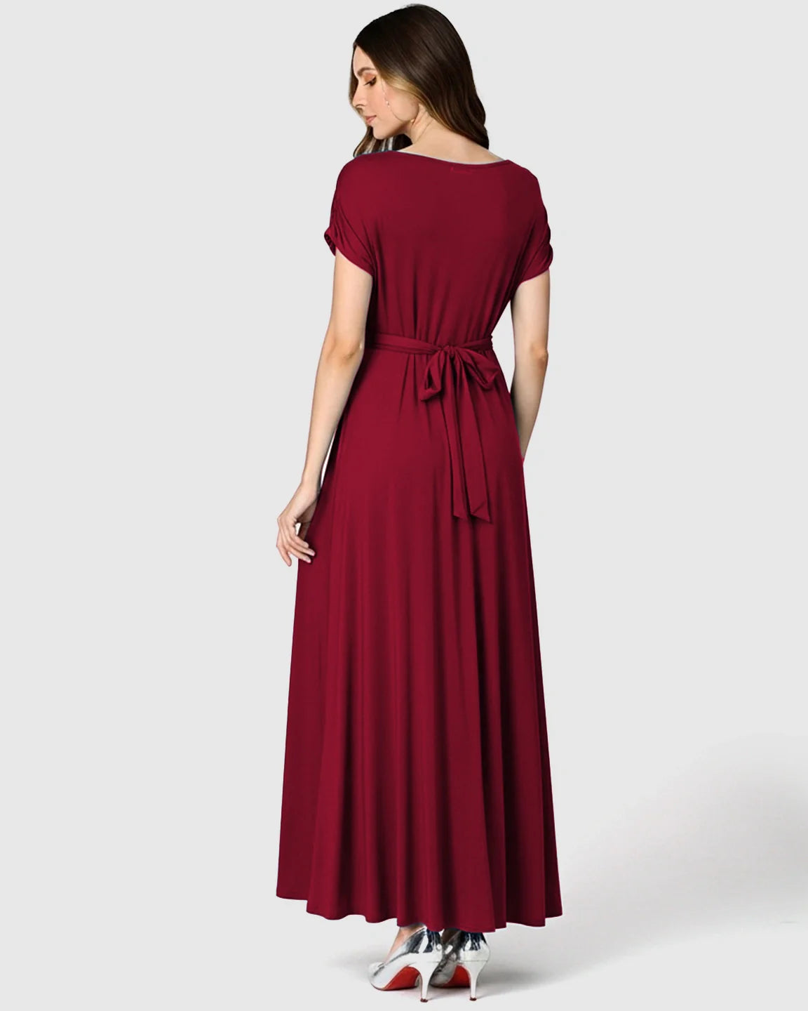 Bump Society – The Comfort Collection: Empire Waist Flowy Maternity Maxi Dress