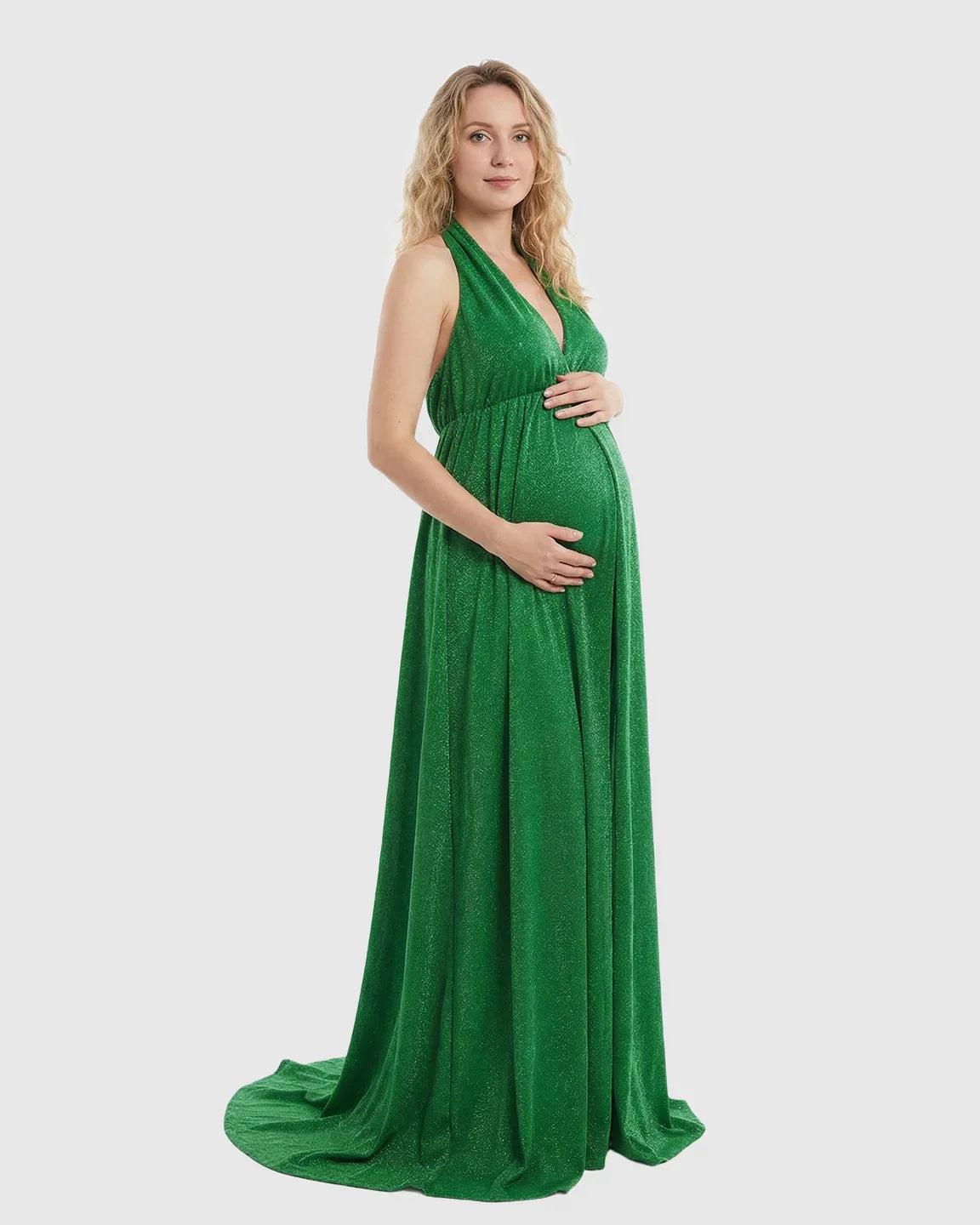 Bump Society – The Comfort Collection: Tie-Back Flowing Maternity Evening Gown