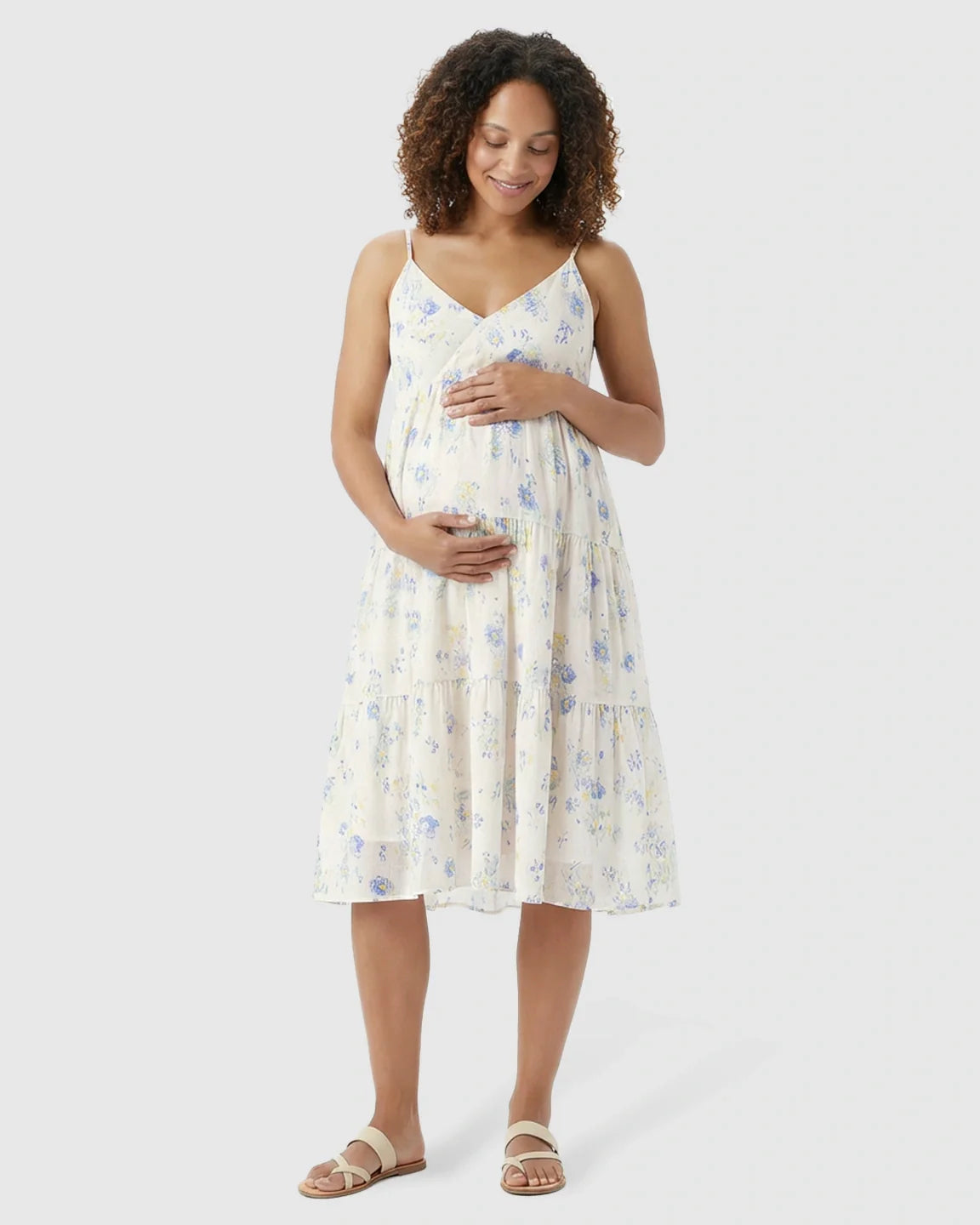 Bump Society – The Nursing Collection: Spaghetti Strapped Flowing Nursing Dress