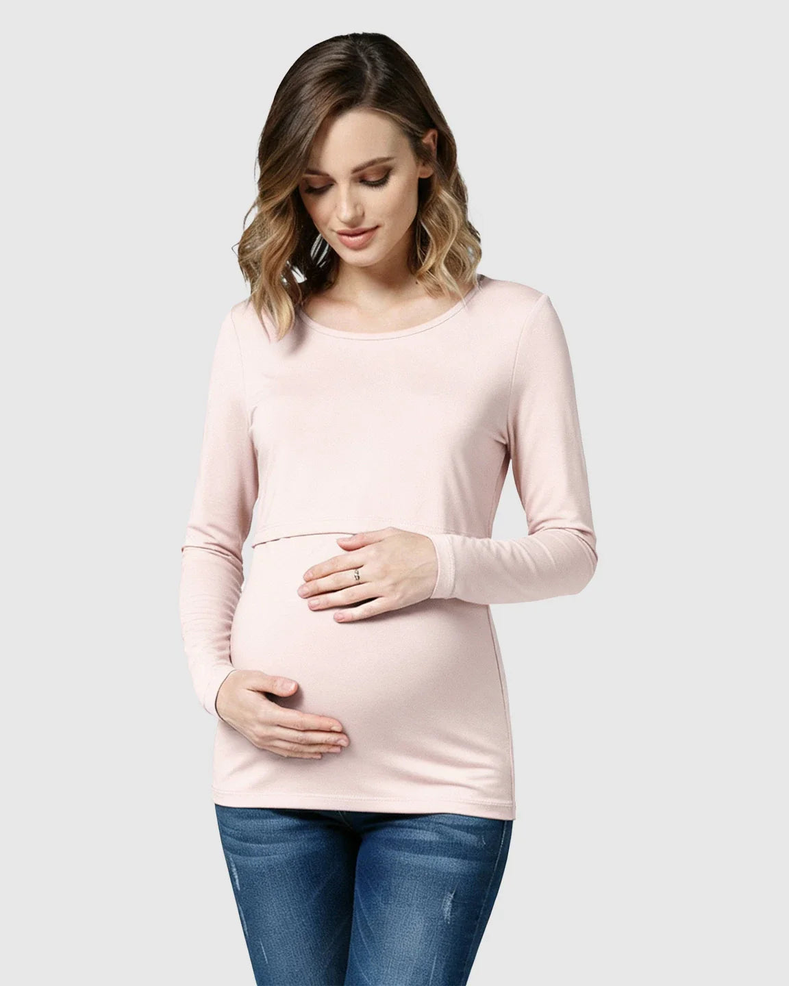 The Nursing Collection  Lift-Up Front Casual Maternity & Nursing Top