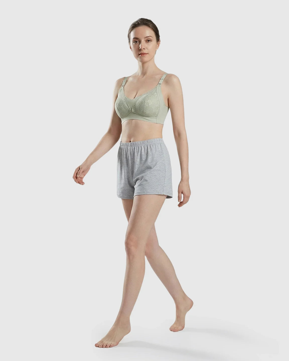 Bump Society – The Nursing Collection: Snap Front Lace-Pattern Nursing Bra
