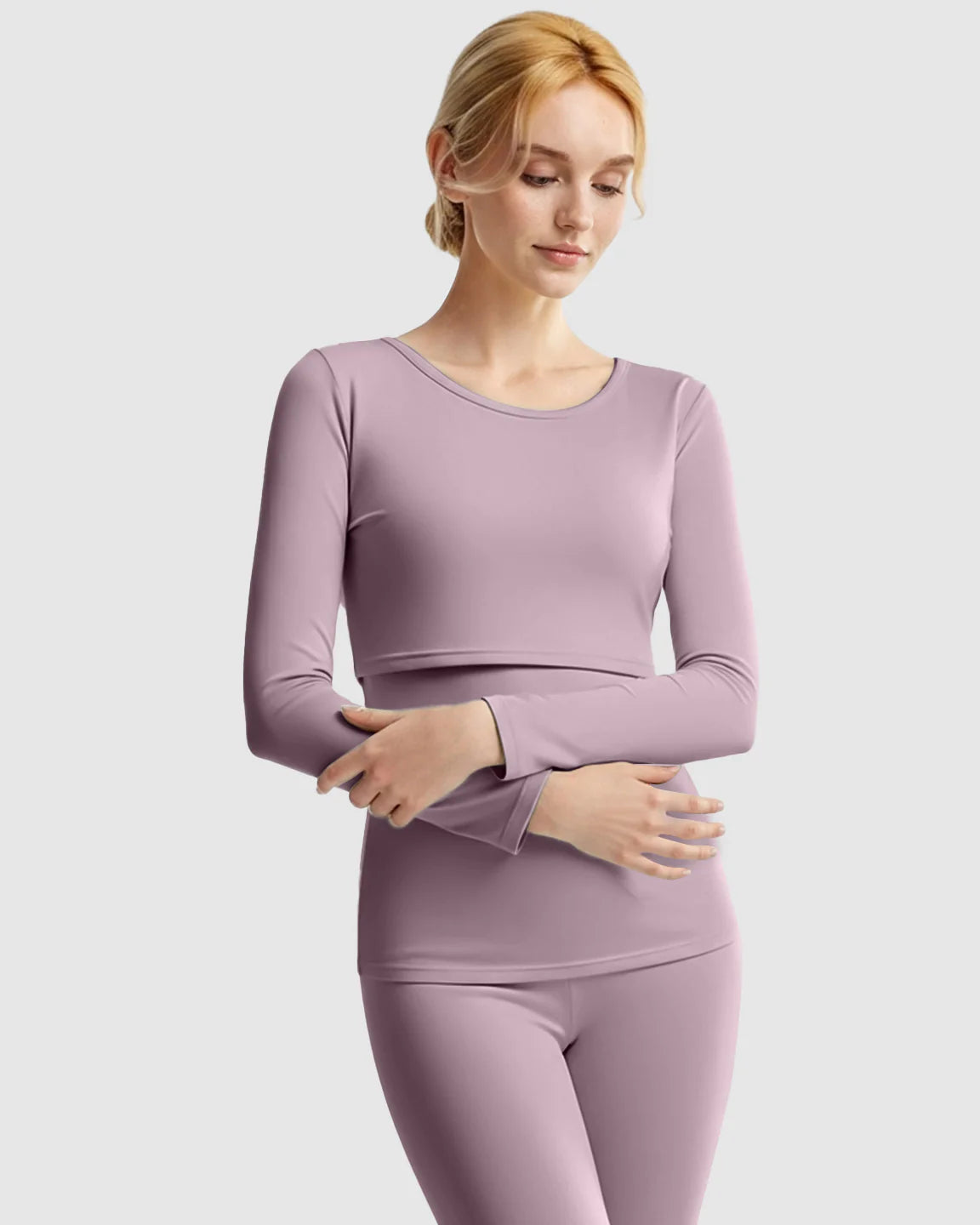 Bump Society – The Nursing Collection: Thick Cotton Nursing Maternity Pajama Set