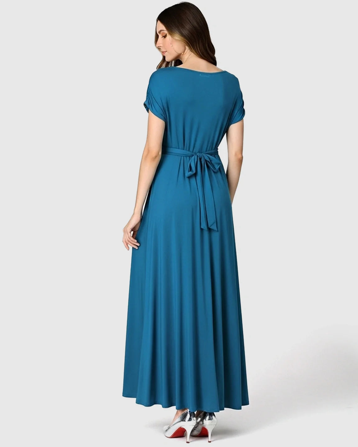 Bump Society – The Comfort Collection: Empire Waist Flowy Maternity Maxi Dress