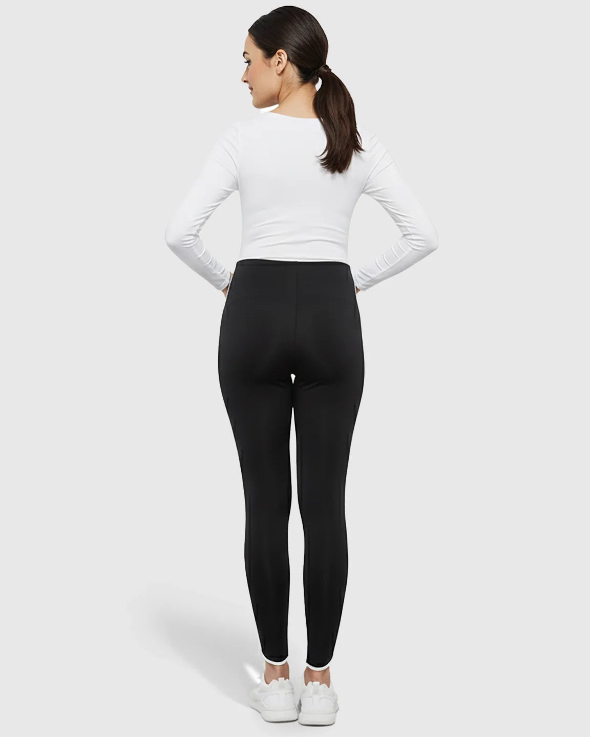 Bump Society – The Comfort Collection: Shaping Side-Stripe Maternity Leggings