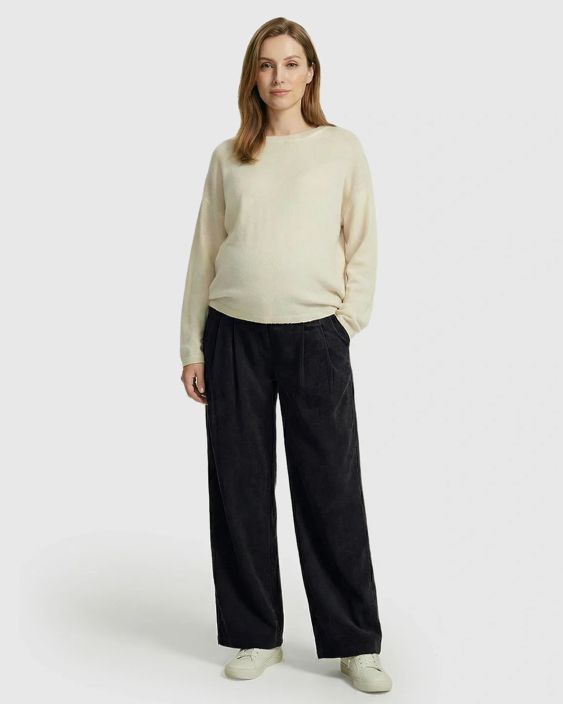 Bump Society – The Comfort Collection: Adjustable Drawstring Loose-Fit Maternity Pants