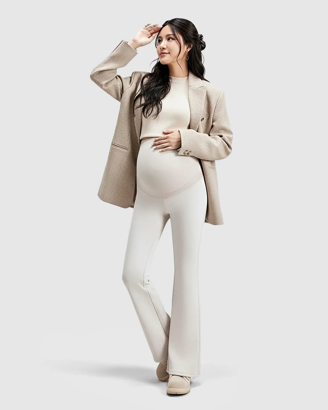 The Support Collection  High-Waist Belly Support Maternity Pants