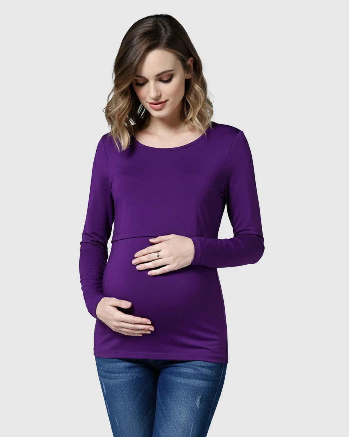 The Nursing Collection  Lift-Up Front Casual Maternity & Nursing Top