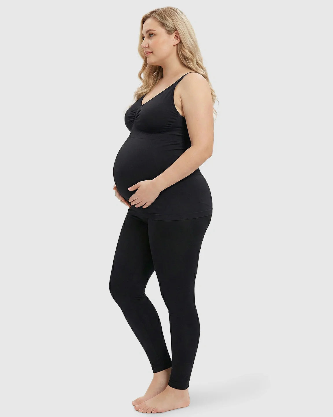 Bump Society – The Nursing Collection: Front-Opening Clasp Camisole-Style Maternity Nursing Top
