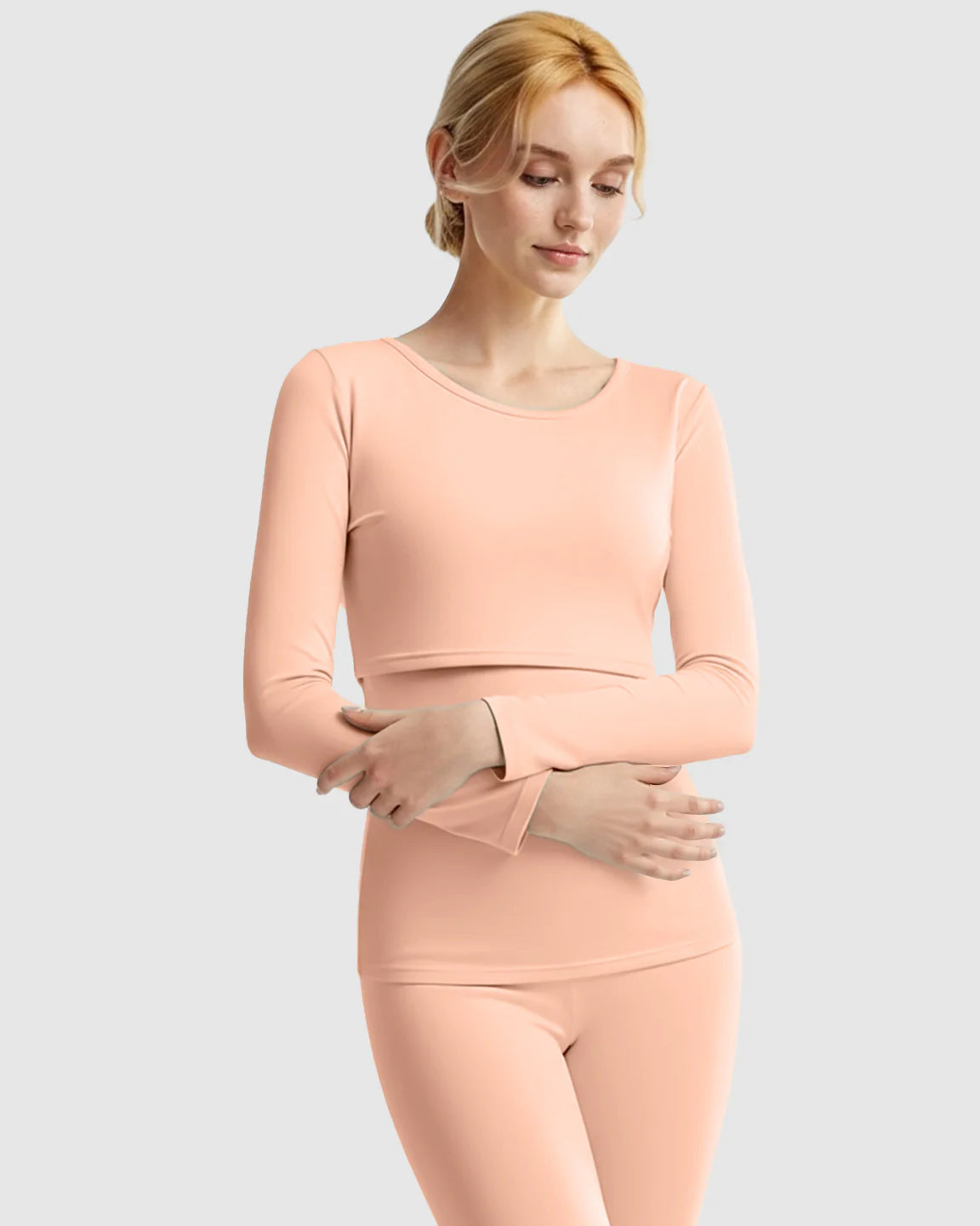 Bump Society – The Nursing Collection: Thick Cotton Nursing Maternity Pajama Set