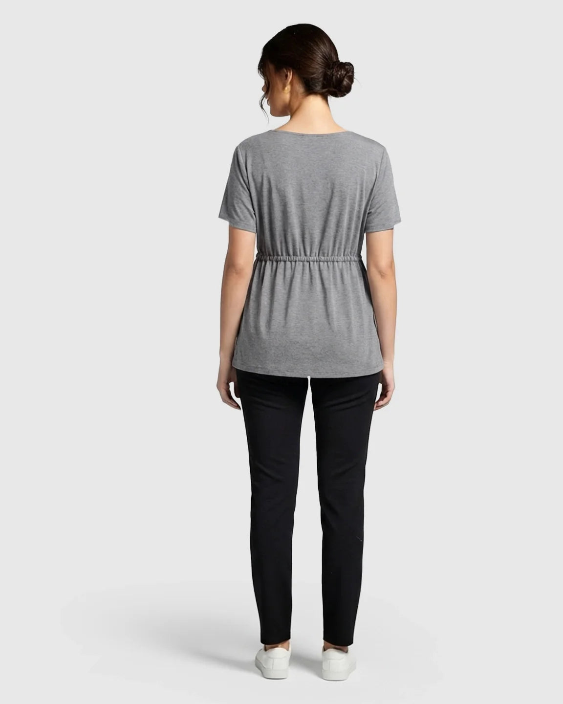 Bump Society – The Comfort Collection: Elastic-Waist Babydoll Maternity Top