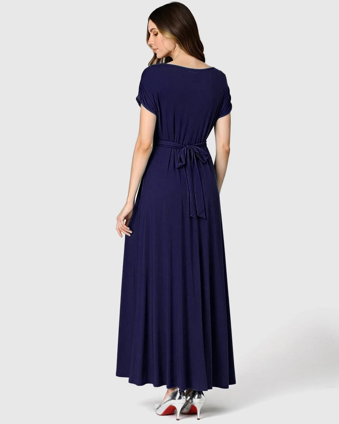 Bump Society – The Comfort Collection: Empire Waist Flowy Maternity Maxi Dress