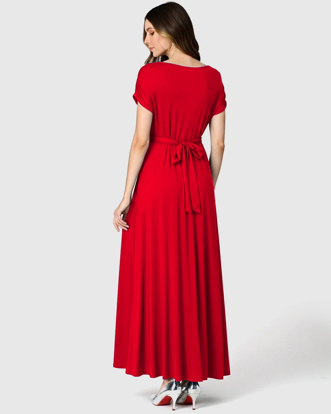 Bump Society – The Comfort Collection: Empire Waist Flowy Maternity Maxi Dress