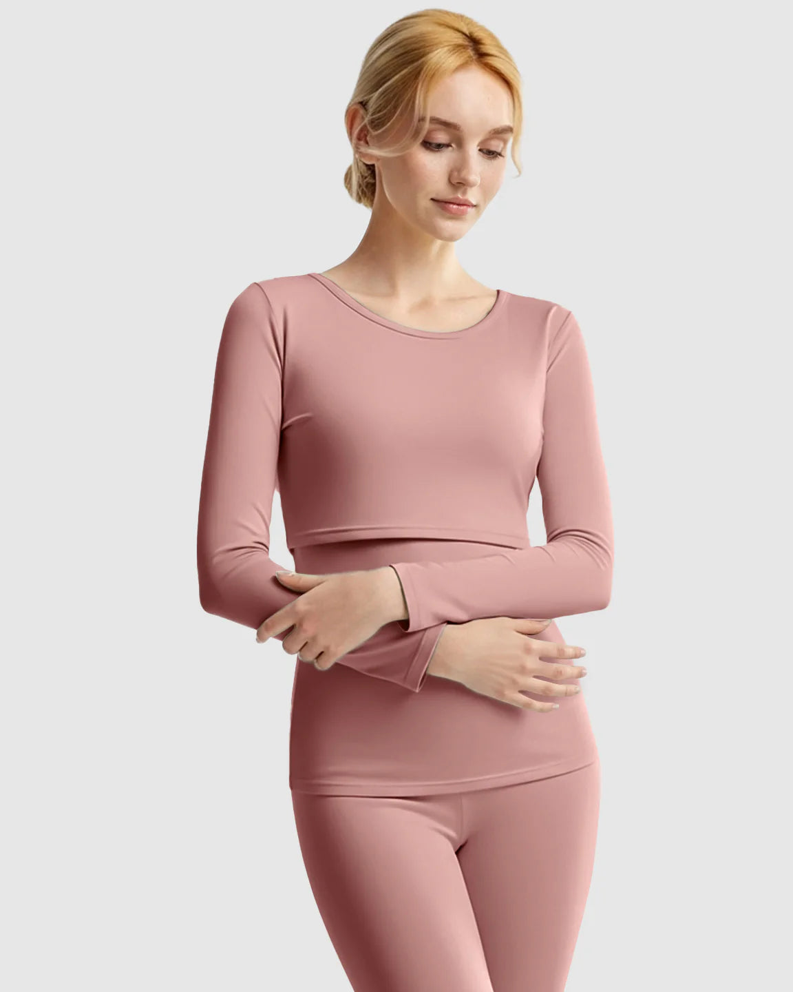 Bump Society – The Nursing Collection: Thick Cotton Nursing Maternity Pajama Set